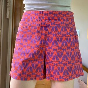 Anthropologie textured high waisted shorts